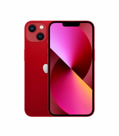 iPhone 13 Rojo reacondicionado con chip A15 Bionic y diseño elegante.