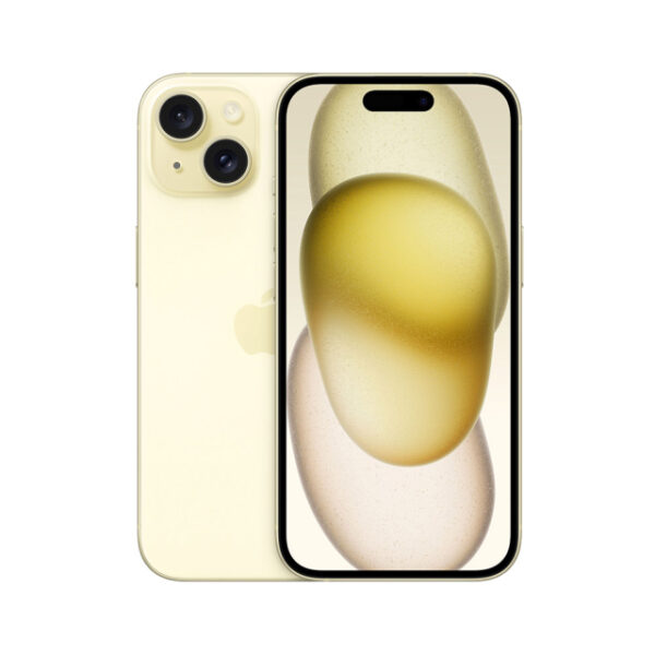 iPhone 15 reacondicionado en color amarillo con diseño premium y tecnología avanzada.