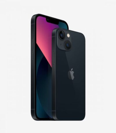 iPhone 13 Reacondicionado en color Medianoche, con chip A15 Bionic y cámara dual de 12 MP.