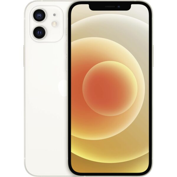 iPhone 12 reacondicionado en color Blanco con chip A14 Bionic.