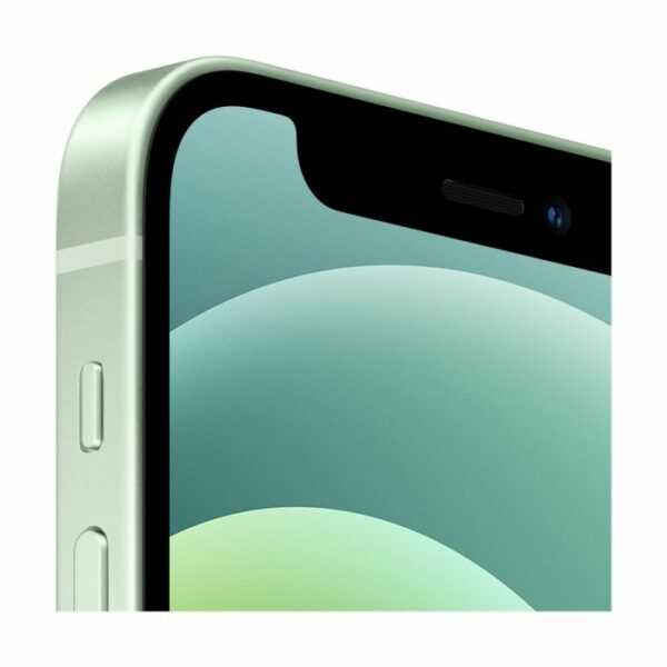 iPhone 12 Mini Verde reacondicionado con chip A14 Bionic y diseño compacto.