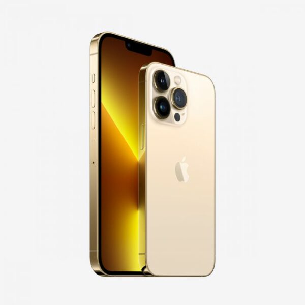 iPhone 13 Pro Reacondicionado en color Oro con cámara triple avanzada y chip A15 Bionic